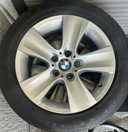 値下げ！！BMW純正 17インチ ホイールセット 225/55R17　バリ山　ほぼ傷なし