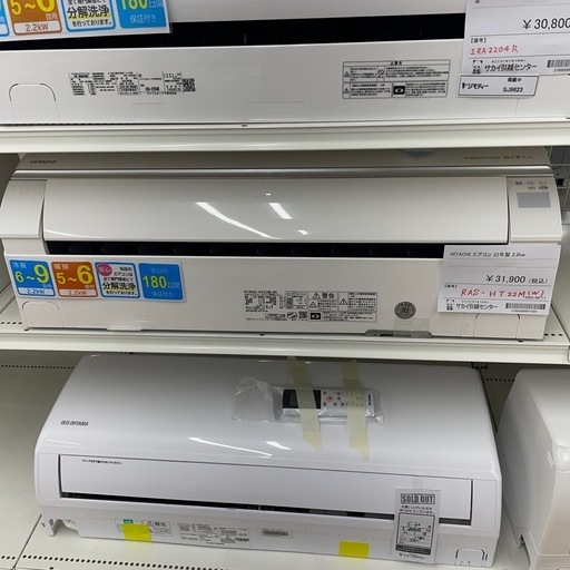 ★リユースのサカイ幸手店★SJ9356★HITACHI エアコン　22年製　2.2kw　クリーニング済み