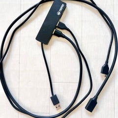 4ポートUSBハブ 最大5Gbps PC ケーブル