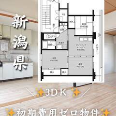 新潟県村上市　初期費用ゼロ　家賃39000円　緊急連絡先のみ相談可👌