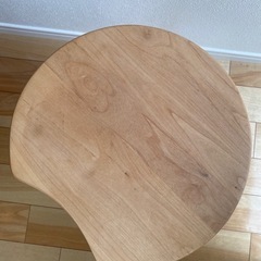 天然木アルダー材　スツール  ベルメゾン の画像