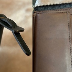 コルボCORBO.L字ファスナー折財布レザーメンズ牛革本革ラウンドジップ財布黒色 小銭入れ付き小銭入れ有りレディースユニセックスの画像
