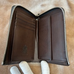 コルボCORBO.L字ファスナー折財布レザーメンズ牛革本革ラウンドジップ財布黒色 小銭入れ付き小銭入れ有りレディースユニセックスの画像