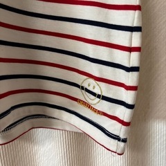 Lサイズ　キャミソール　赤青白ストライプの画像