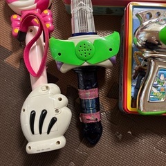 ディズニー　おもちゃ　缶　バズ　ミニーの画像