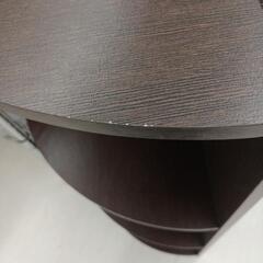 ★ジモティー割あり★コーナーラック　DBR　※角スレ有ります。　高さ(H)88×幅 (W)30× 奥行(D)30(cm)の画像
