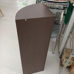 ★ジモティー割あり★コーナーラック　DBR　※角スレ有ります。　高さ(H)88×幅 (W)30× 奥行(D)30(cm)の画像
