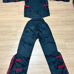 【良品】バイク用レインスーツジャケット+レインスーツパンツ 上下セット LLサイズ【PayPayお支払い出来ます】の画像