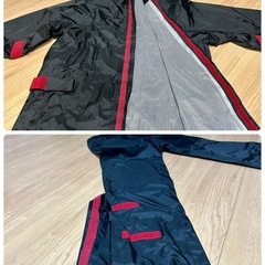 【良品】バイク用レインスーツジャケット+レインスーツパンツ 上下セット LLサイズ【PayPayお支払い出来ます】の画像