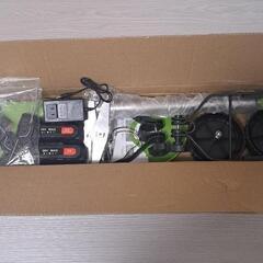 充電式　草刈り機 芝刈り機  4000mAh　36V バッテリー2個付き   補助車輪付き 角度調整可 軽量 伸縮可の画像