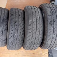 クラウン純正アルミ 15インチ 夏タイヤ 205/65R15  エスティマ トヨタ カムリ 中古４本 トヨタ純正の画像