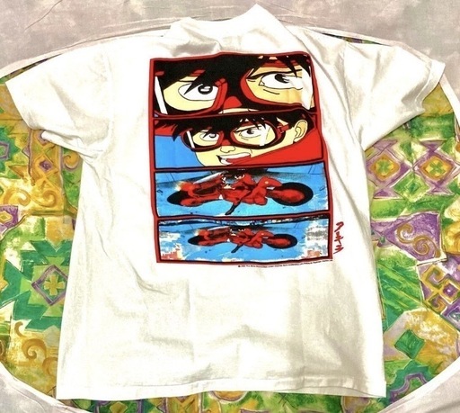 希少 ©️　made in USA 初夏 大活躍 ! USA製 アメカジ AKIRA アキラ希少サイズXL 美品 ほとんど新品未使用 dead stock 88 コピーライト 有り