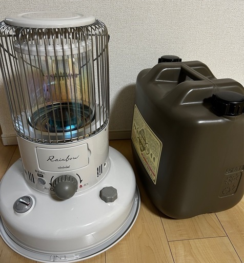 トヨトミ RB-2524 ポータブル石油ストーブ 対流形 レインボー コンクリート9畳 木造7畳まで ホワイト(美品)7月までの出品