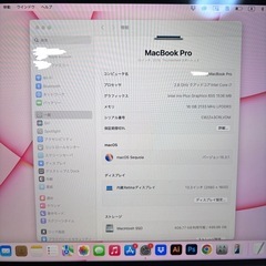 MacBook pro 2019 13インチ i7 16gbの画像