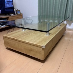 【美品】ニトリ  センターテーブル ライトブラウン