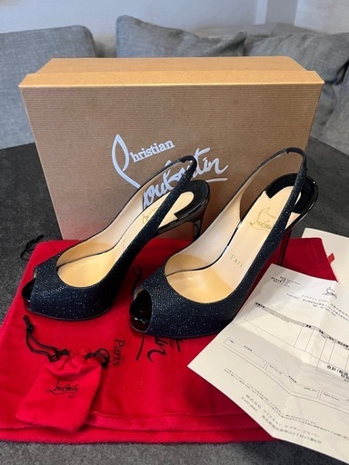 Christian Louboutin ハイヒール　美品　オープントゥ　38