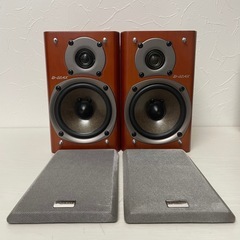 f●■ ONKYO 小型CD/MDコンポ TUNER AMPLIFIER FR-155AX / D-02AX スピーカー【FR-155AX,D-02AX】通電確認のみの画像