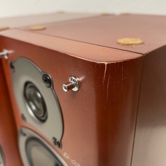 f●■ ONKYO 小型CD/MDコンポ TUNER AMPLIFIER FR-155AX / D-02AX スピーカー【FR-155AX,D-02AX】通電確認のみの画像