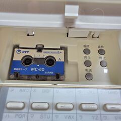 ジャンク レカム・ホームテレホン VX マイクロカセットテープ付きの画像