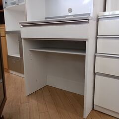 ★リユースのサカイつくば店★TK5690 高橋木工所 食器棚 ホワイト H205×D45×W81 クリーニング済みの画像