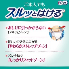 【8/6～8/11引取期間限定】 2500円相当　未開封★ライフリー　うす型軽快パンツM 32枚の画像