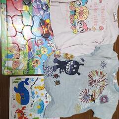 アンパンマン　Tシャツ100 2枚 おまけパズル