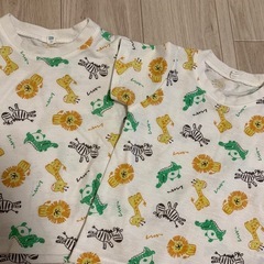 どうぶつ 半袖 90 95 おそろい の画像