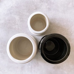 ベトナム産 陶器 プランター 小鉢 釉薬 ツヤありの画像