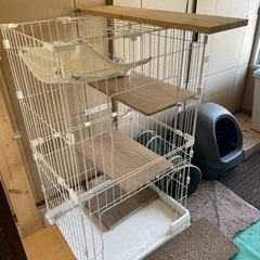 キャットタワー　ケージ3個　まとめての画像