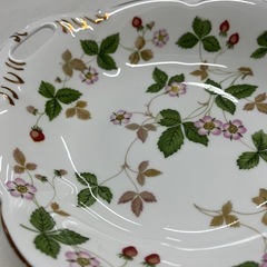 W2506-599 WEDGWOOD ワイルドストロベリー プレート キズ 汚れありの画像