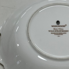 W2506-599 WEDGWOOD ワイルドストロベリー プレート キズ 汚れありの画像