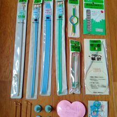 Clover レース編み道具セット　＆　毛糸おまけ　中古　送料が...
