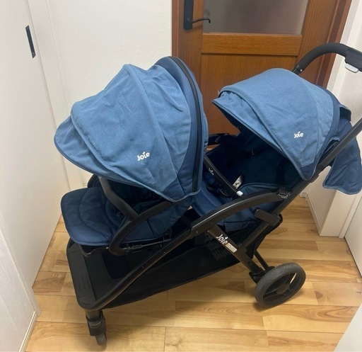 Joie ジョイー カトージ エヴァライトデュオ 2人乗り ベビーカーネイビー