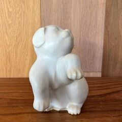 子犬　置物　陶器の画像