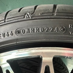 アルミホイール Pavone パヴォーネ ロクサーニ 18インチ 215/40R18 89W 7.5J 極上品　4本　グッドイヤーバリ山タイヤ付き　PCD114.3 +48の画像