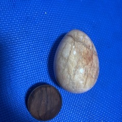 飾り物　大理石　卵型　美品の画像