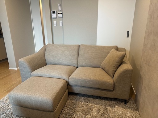 ニトリ 2人掛けソファ 布張り ファブリック Nポケット