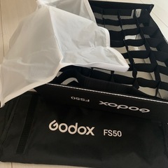 新品未使用Godox FS50 クイックリリース長方形ソフトボックス ライトディフューザー グリッドと柔らかい布付き 製品写真スタジオ照明 ライブストリーム Godox FH50Bi/FH50R フレキシブル LED ライトと互換性ありの画像