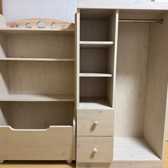 【ベビー棚やランドセルラックに】子ども用家具（★2セットあるので...