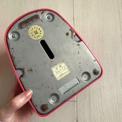 レトロ　ポップ　秤　はかり　昭和レトロ　キッチンスケール　ピンク　Yamato ヤマトの画像