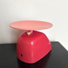レトロ　ポップ　秤　はかり　昭和レトロ　キッチンスケール　ピンク　Yamato ヤマトの画像