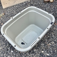 めだか メダカ🐟新品 60ℓ角型タライ　グレー