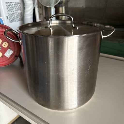 トラモンティーナ ステンレス 22.7L IH電磁調理器対応 直径33cm　寸胴鍋 鍋 業務用 厨房用