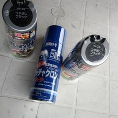 ホイール塗装用つや消しブラック新品2本とミッチャクロン新品１本これだけで車1台(お徳)の画像