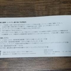 エスクリ　株主優待券の画像