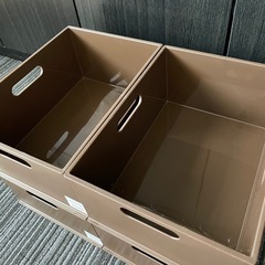 ニトリ Nインボックス クォーター ブラウン ４個セットの画像