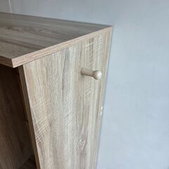 未使用訳あり ハンガーラック 引出 ナチュラル ハンガーラック 省スペース シンプル 収納家具 ハンガー掛け 衣類収納 洋服かけ 洋服掛けの画像