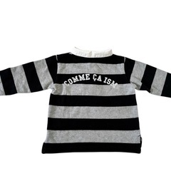 COMME CA ISM コムサイズム 長袖 ポロシャツ ボーダー 80 男の子 ベビー キッズ の画像