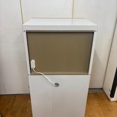 値下げしました。N1034★米びつ付きレンジ台★食器棚★レンジ台★幅560mmの画像