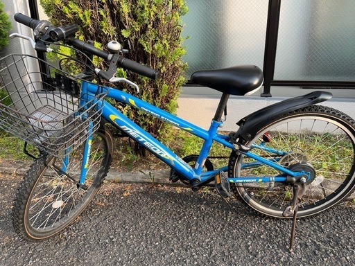 本物 茨木市直接受渡しイオンバイクメテオストリーム22インチ子供用 自転車本体